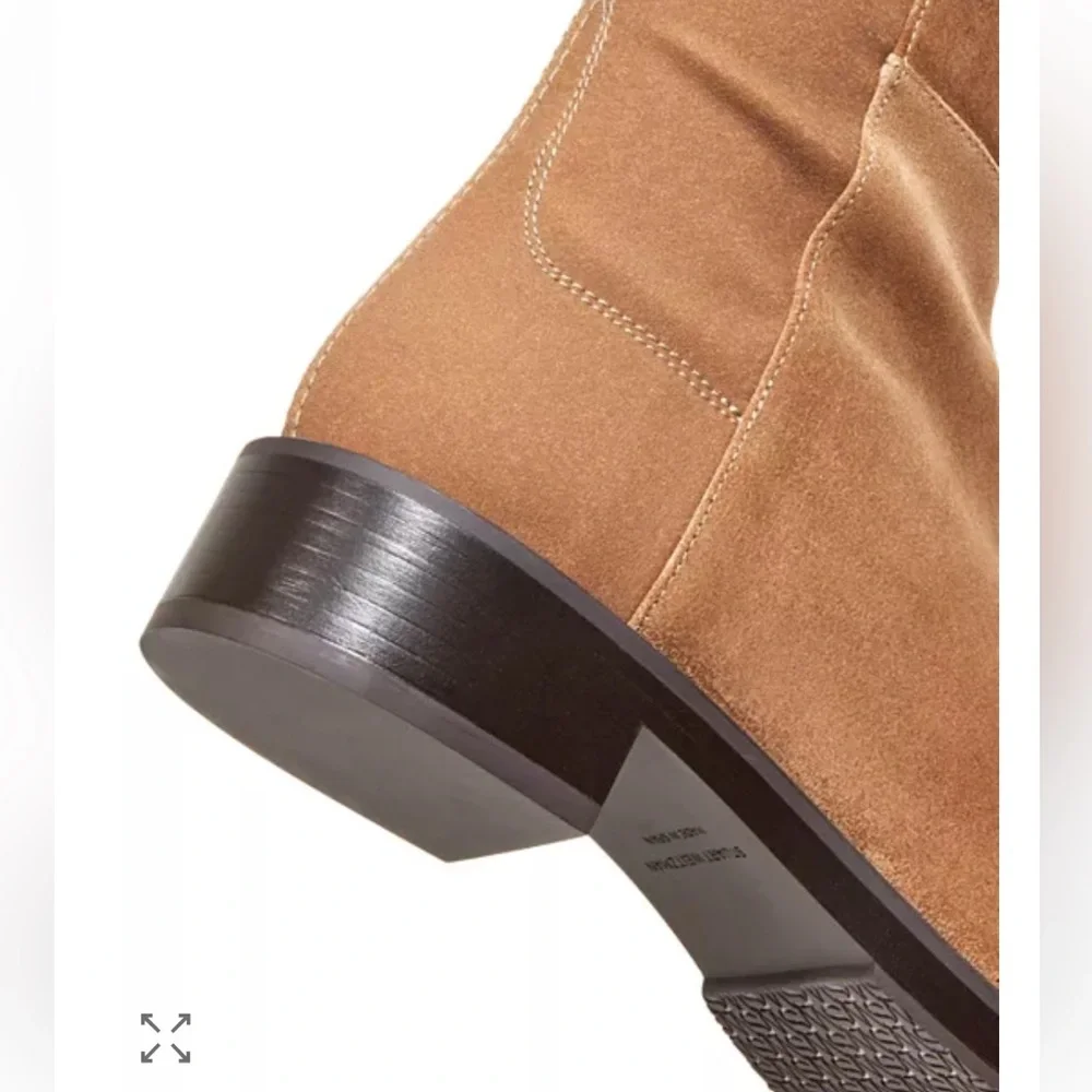 Stuart Weitzman Women's 5050 Bold Over The Knee Boots in KHAKI suede 9.5 NEW